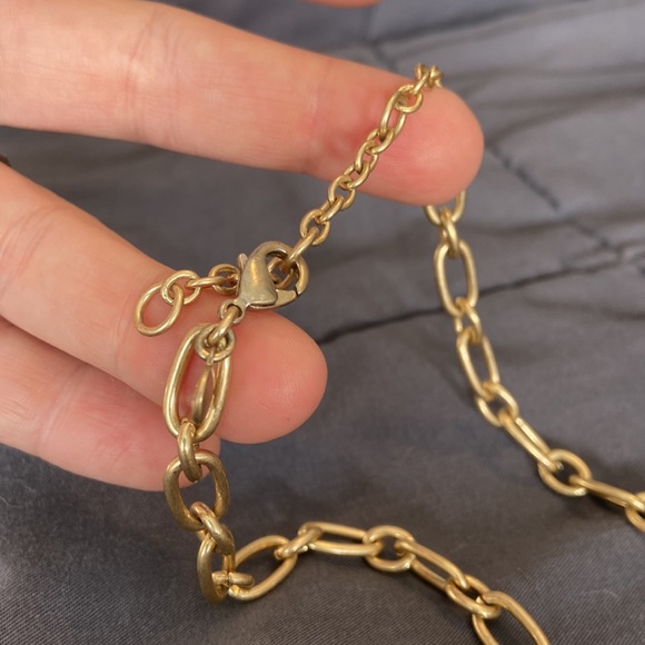 J Crew Gold Chunk Necklace 🇨🇦💎 - Picture 3 of 3